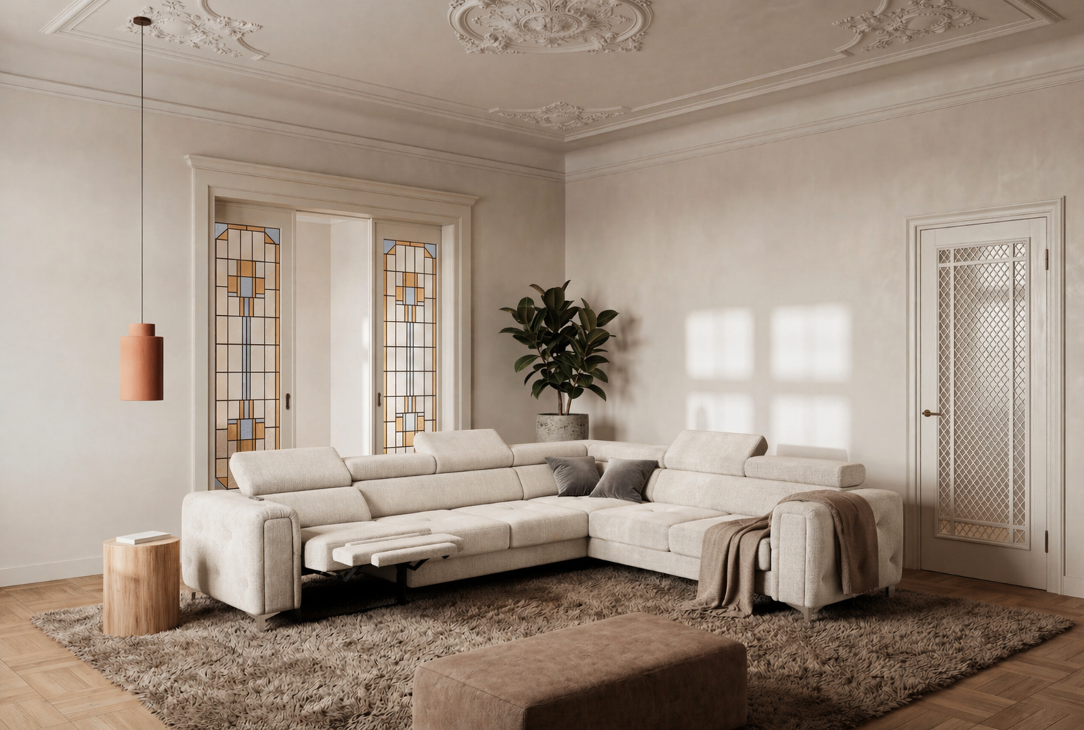 Ecksofa Orion I Relax Moly 02